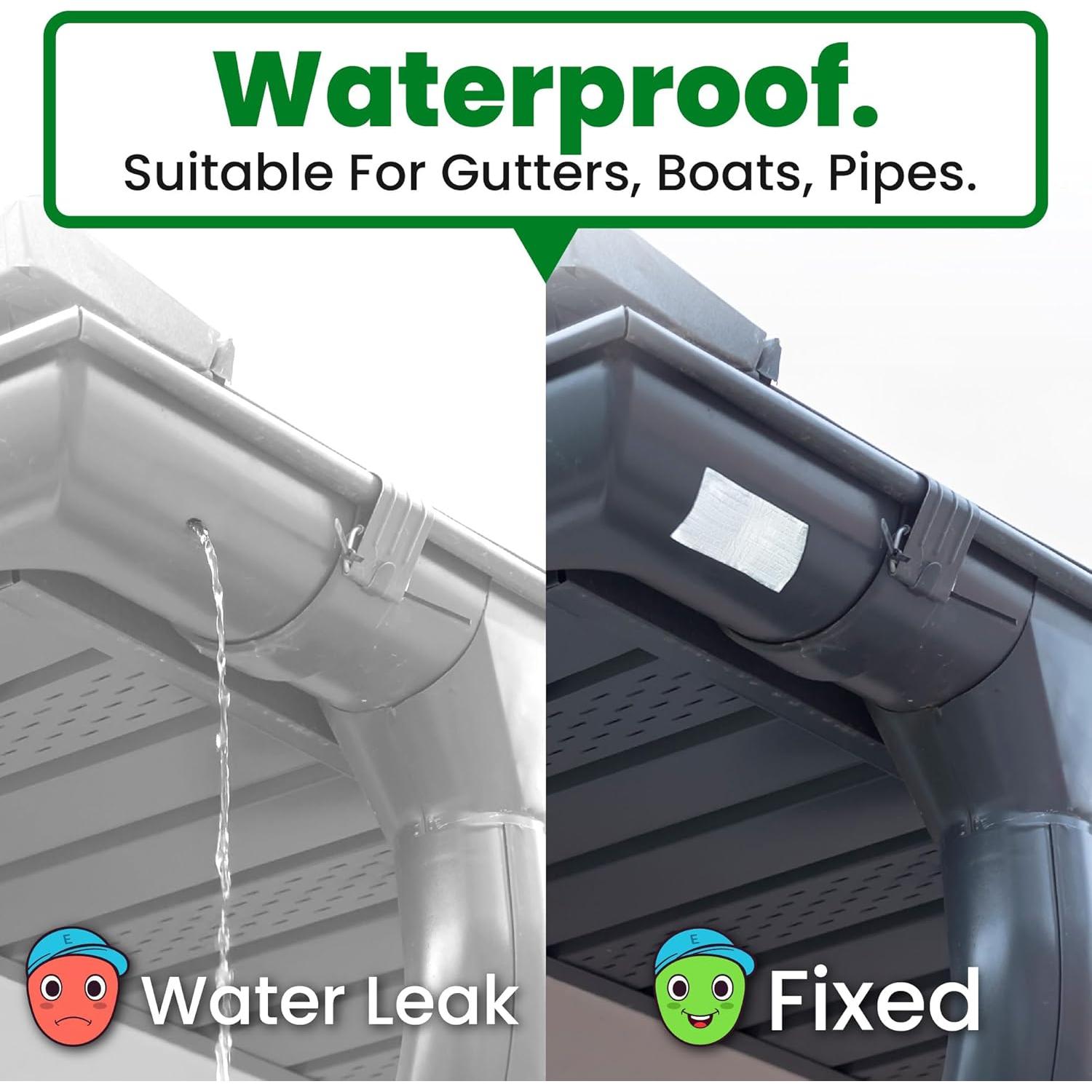 Cinta Butílica de Aluminio ECOHomes 10.16 cm x 5.03 m Impermeable