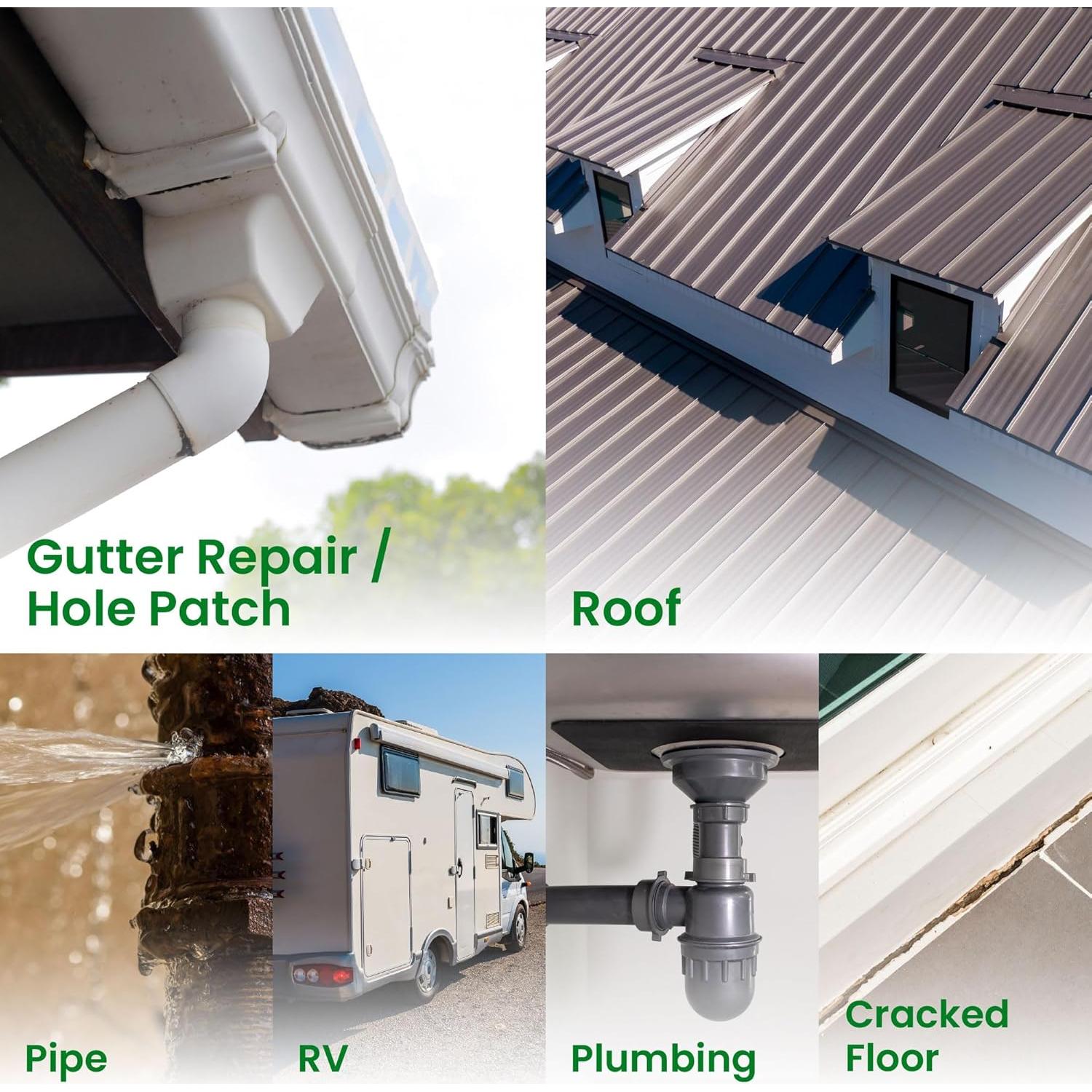 Cinta Butílica de Aluminio ECOHomes 10.16 cm x 5.03 m Impermeable