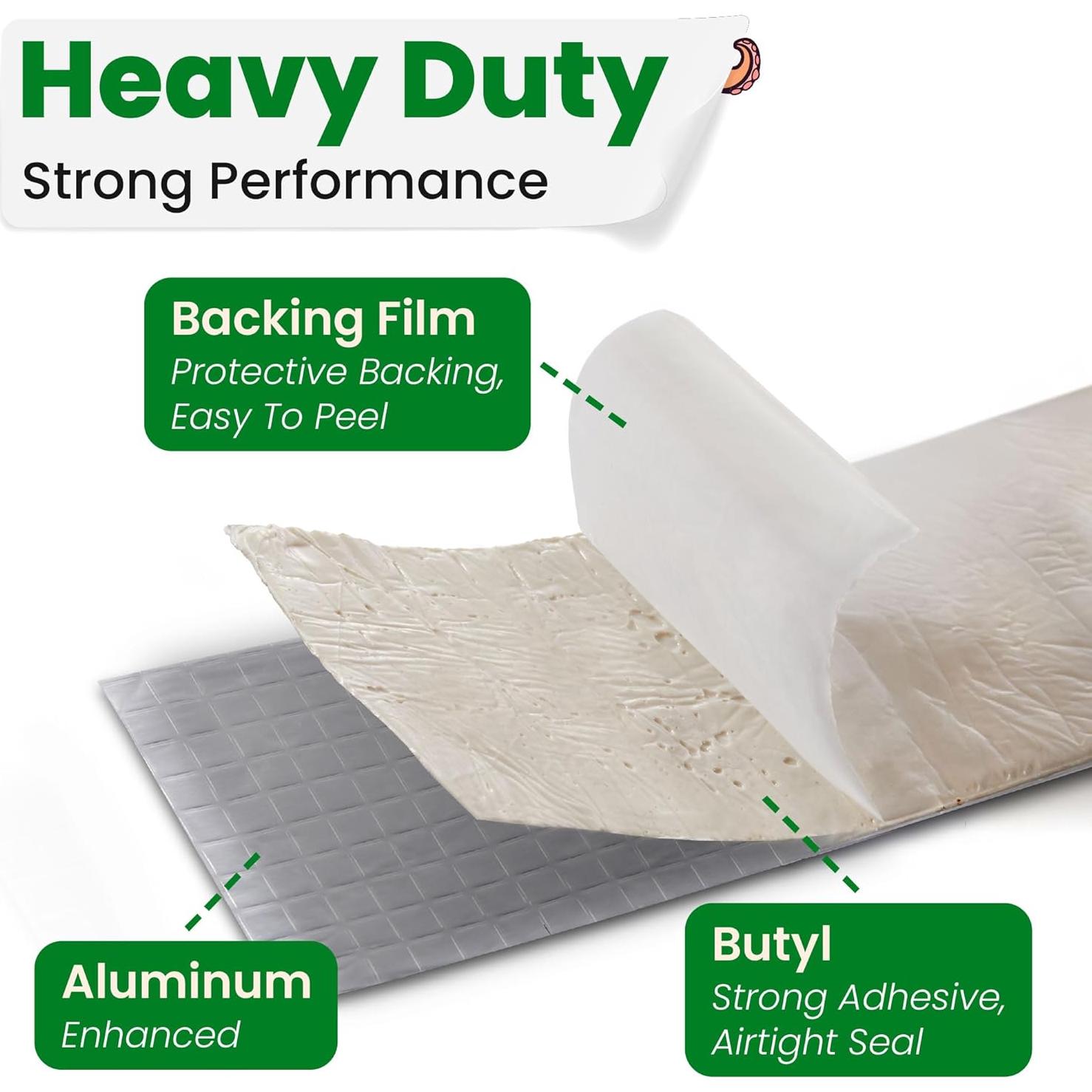 Cinta Butílica de Aluminio ECOHomes 10.16 cm x 5.03 m Impermeable