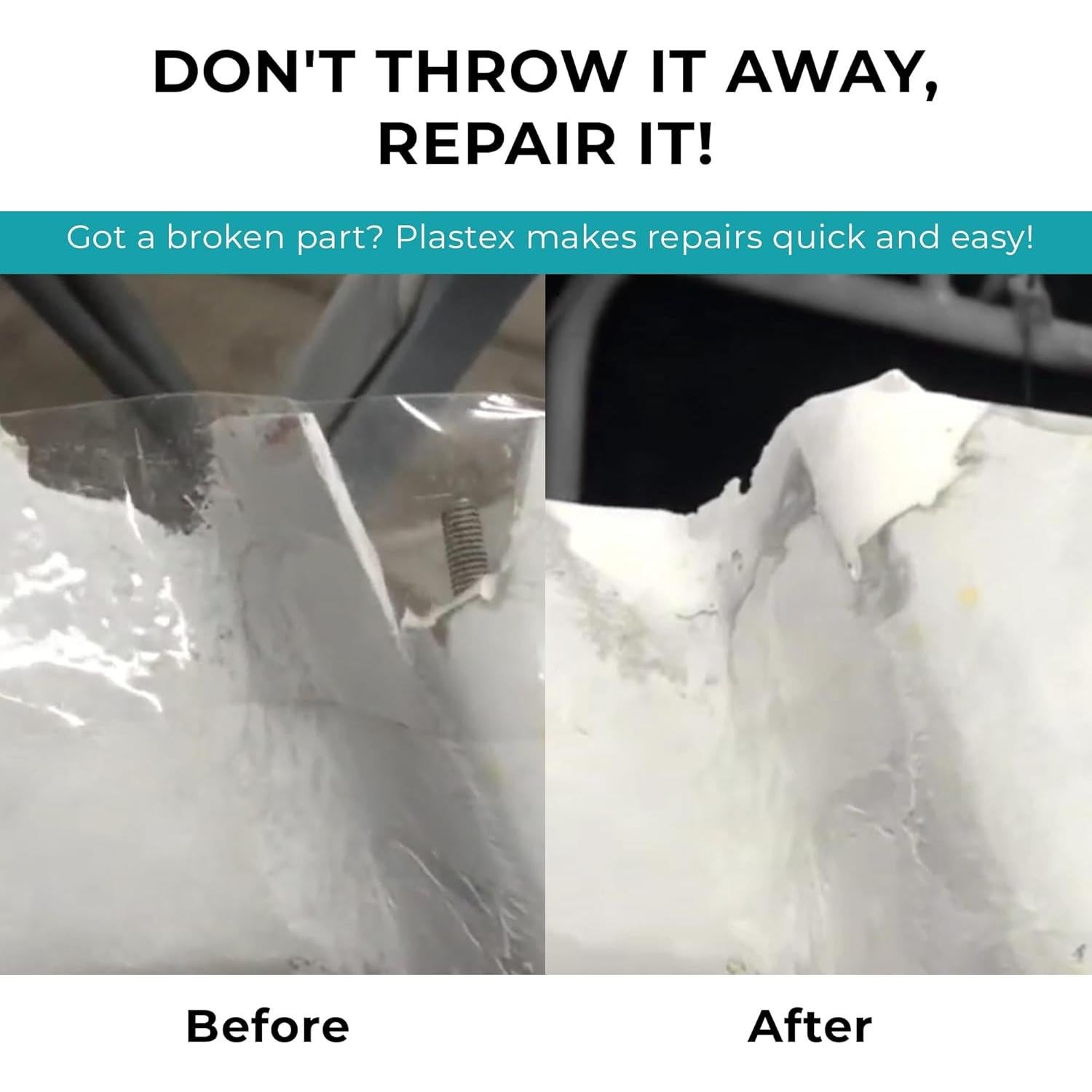 Kit de Reparación Plastex - Repara Plástico, Madera y Más