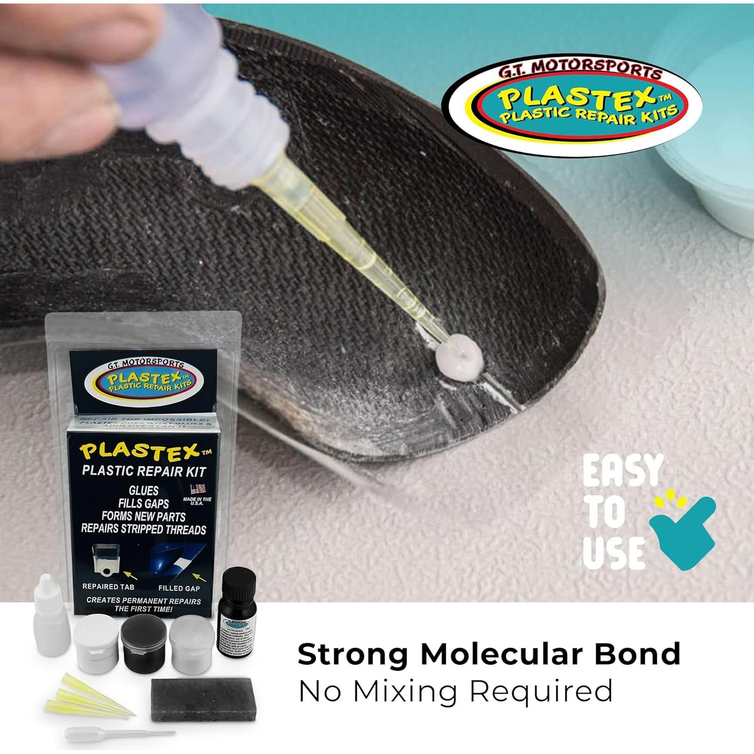 Kit de Reparación Plastex - Repara Plástico, Madera y Más