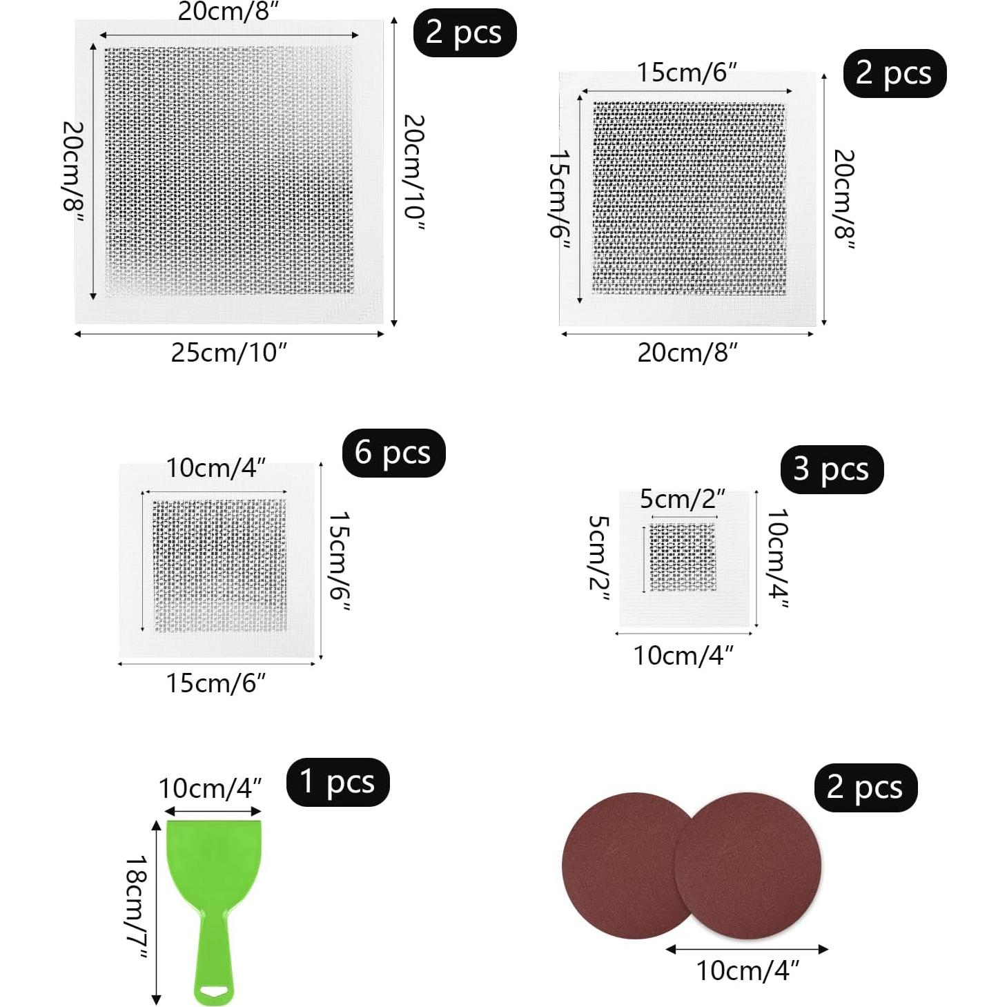 Kit de Reparación de Drywall Farady 16 Piezas Autoadhesivo