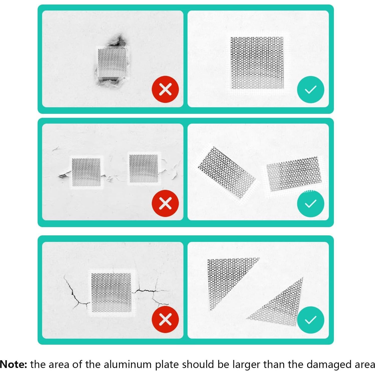 Kit de Reparación de Drywall Farady 16 Piezas Autoadhesivo