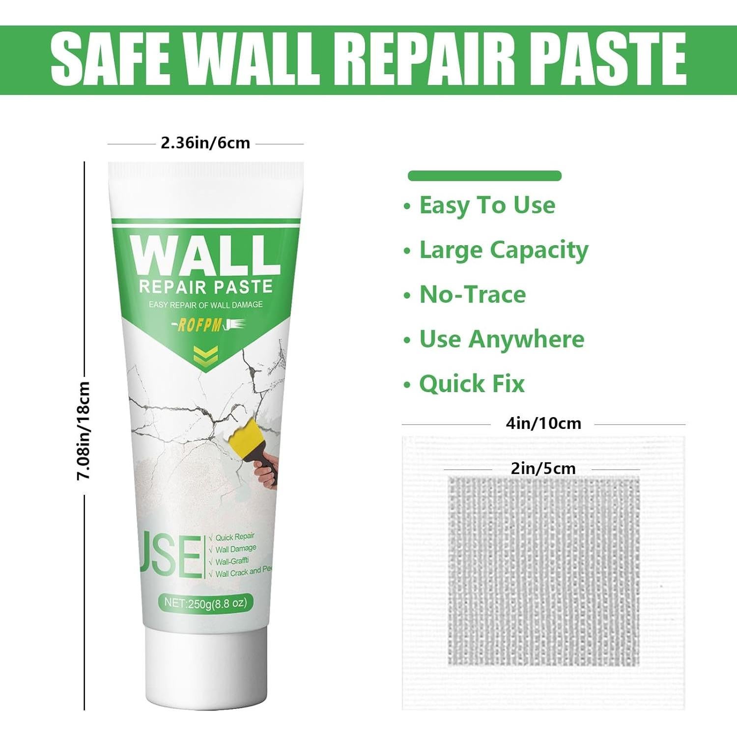 Kit de Reparación de Drywall ROFPM 250g - Solución Rápida