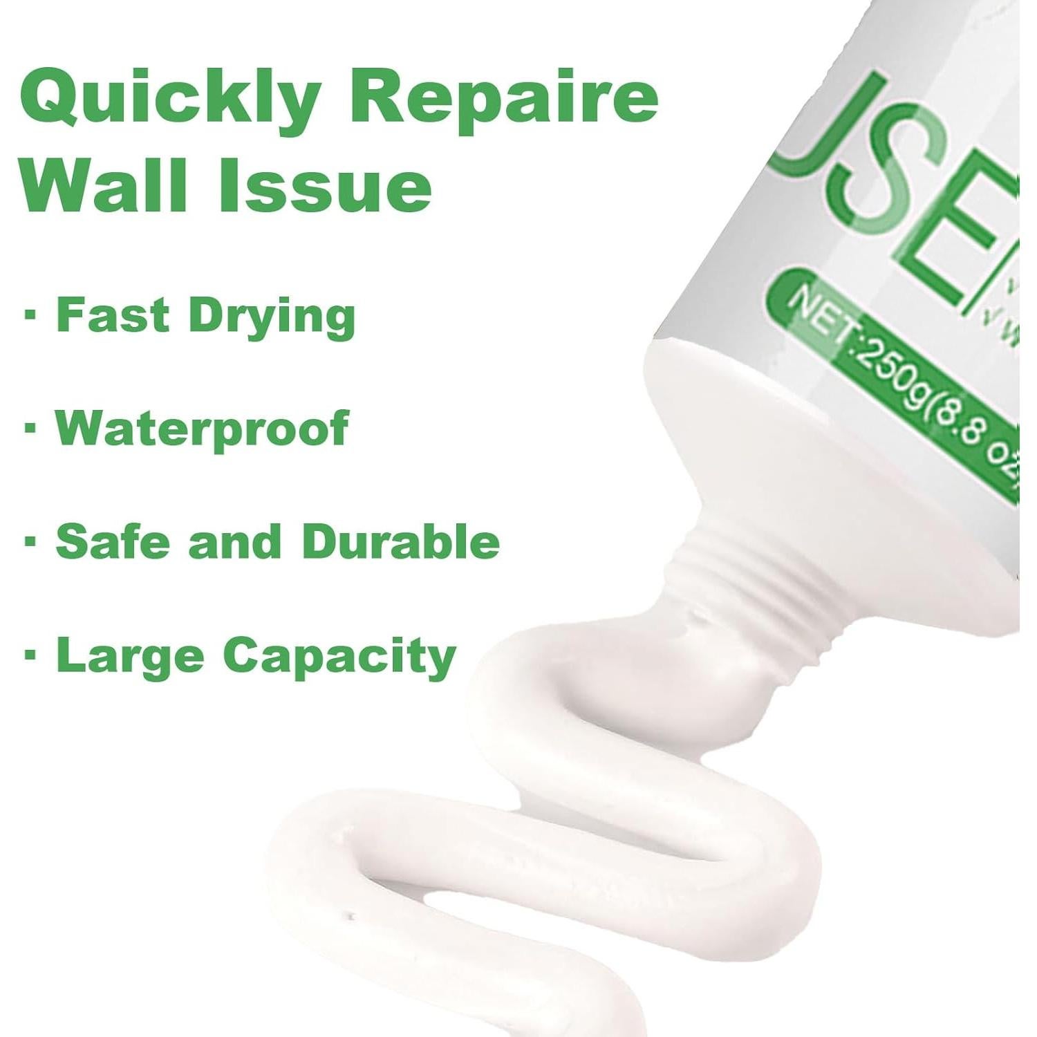 Kit de Reparación de Drywall ROFPM 500g con Raspador y Lijas