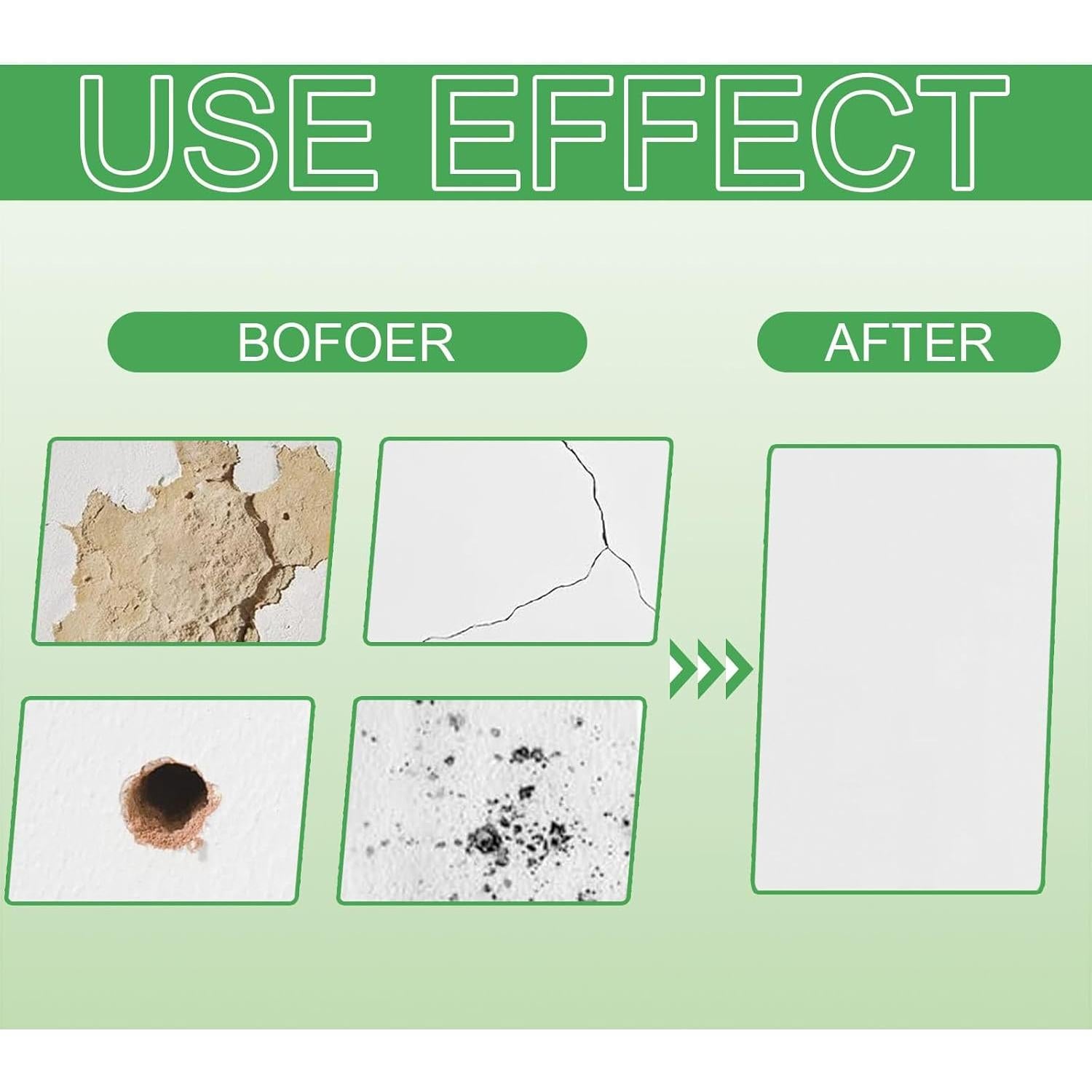 Kit de Reparación de Drywall ROFPM 500g con Raspador y Lijas