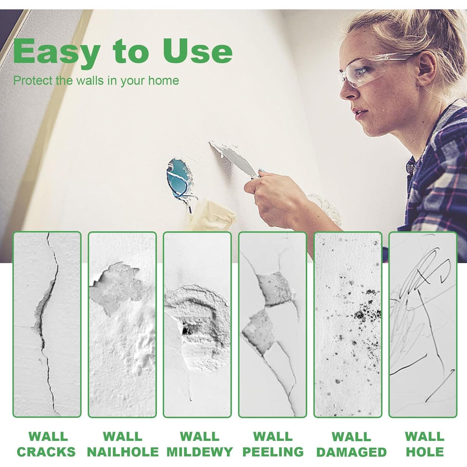 Kit de Reparación de Drywall ROFPM 500g con Raspador y Lijas