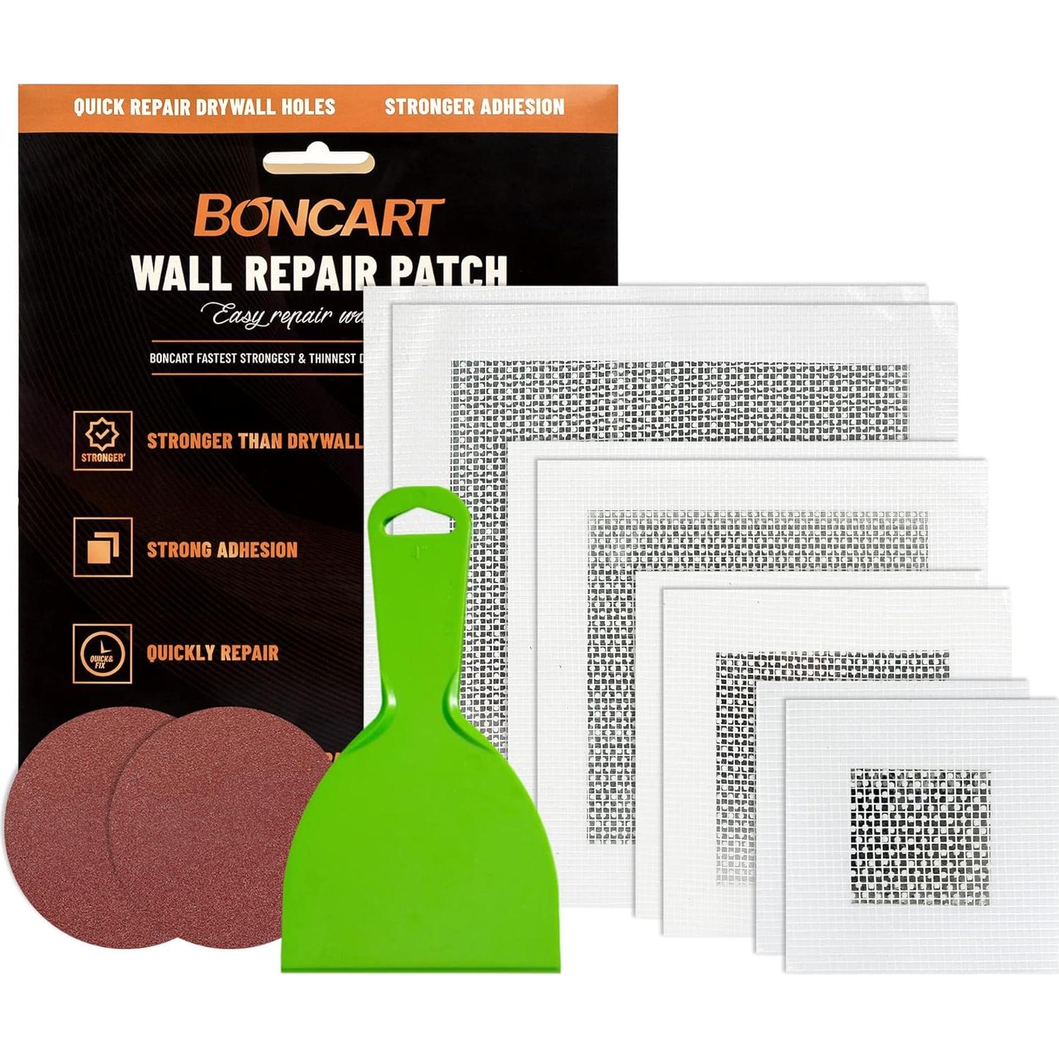 Kit de Reparación de Pared Boncart - Masilla y Parche Yeso