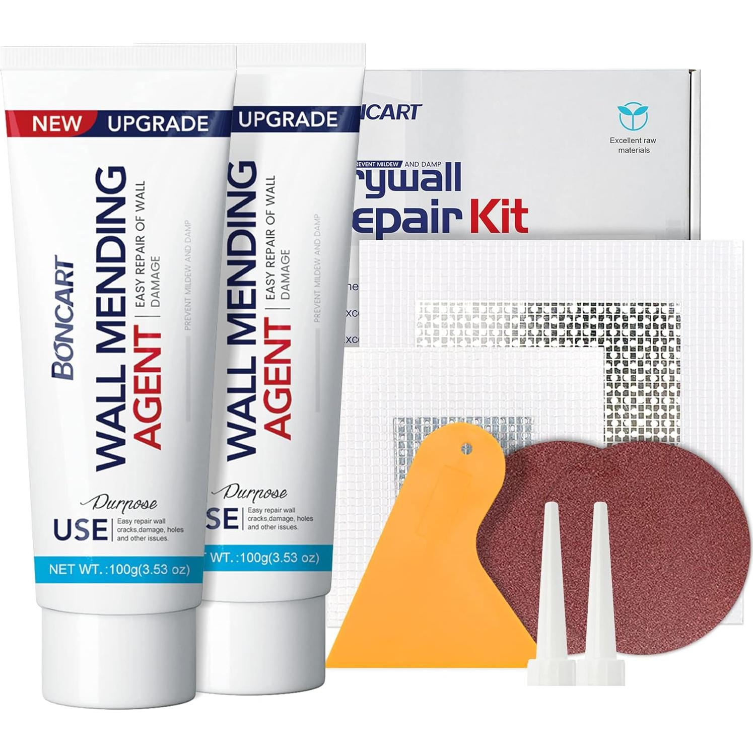 Kit de Reparación de Pared Boncart - Masilla y Parche Yeso