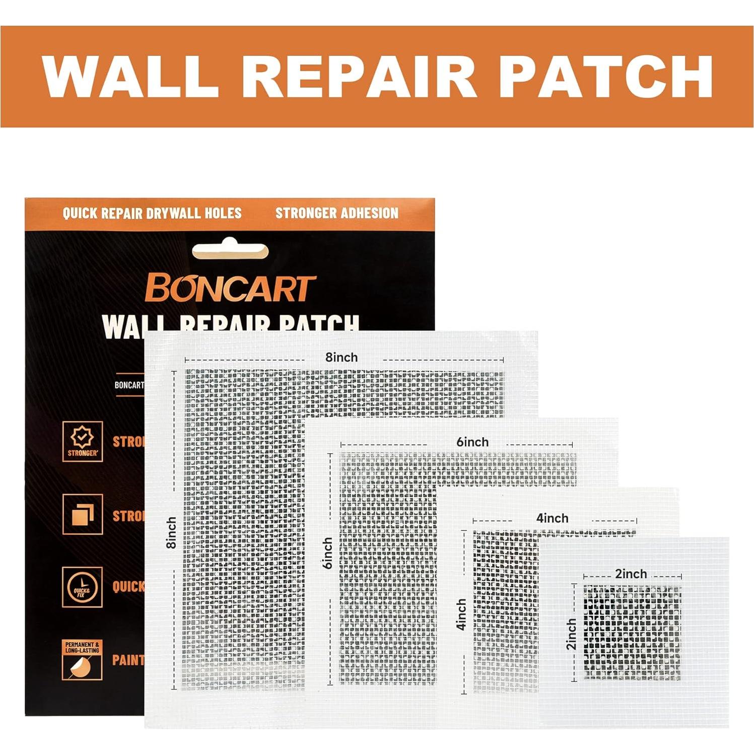 Kit de Reparación de Pared Boncart - Masilla y Parche Yeso