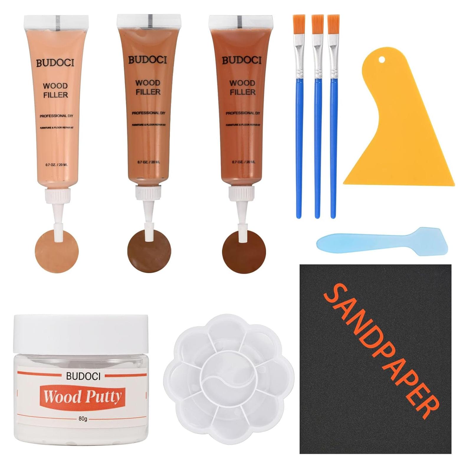 Kit de Reparación de Madera Kenbry 3 Colores 80g para Muebles