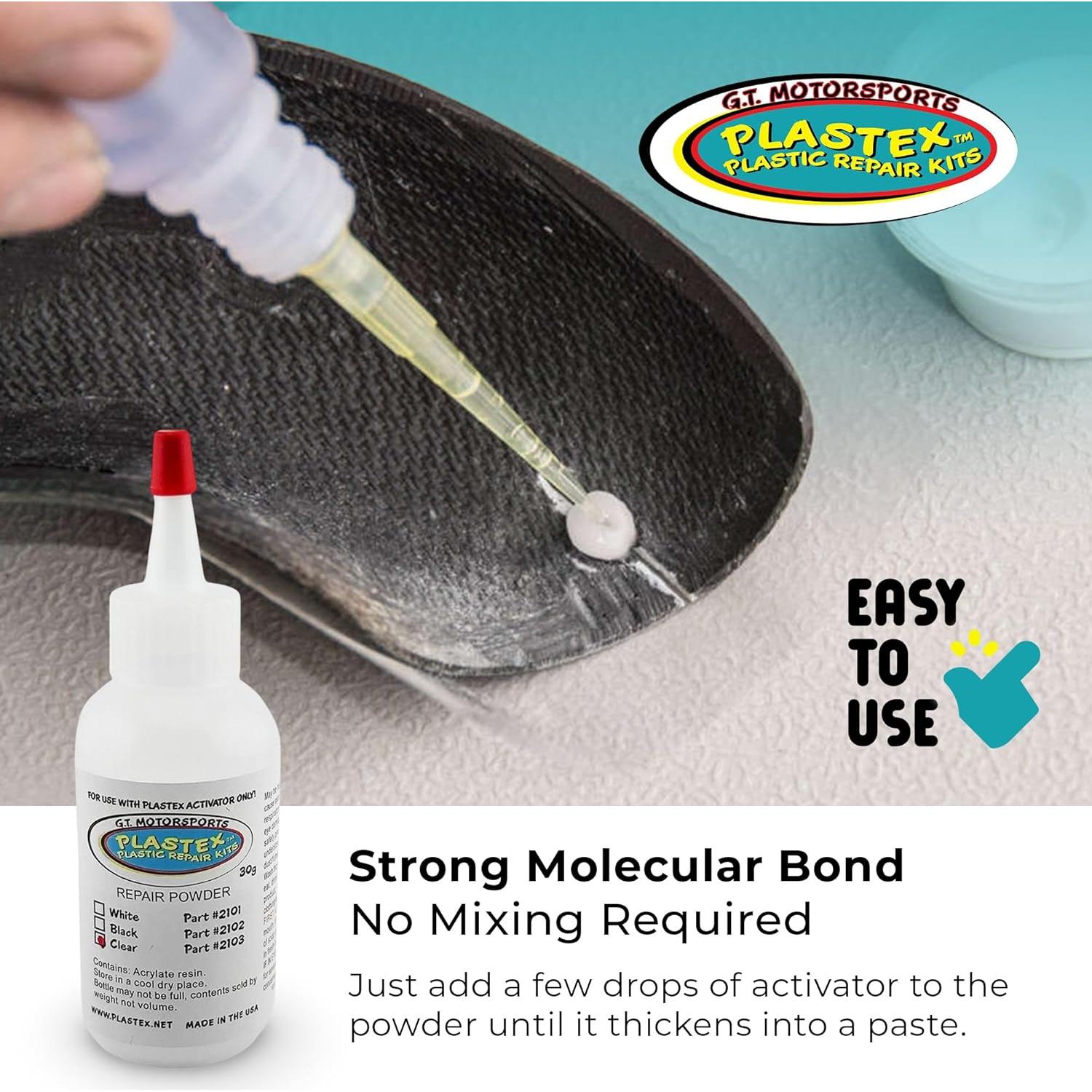 Kits de Reparación Plastex 30g - Pega y Repara Plástico, Madera