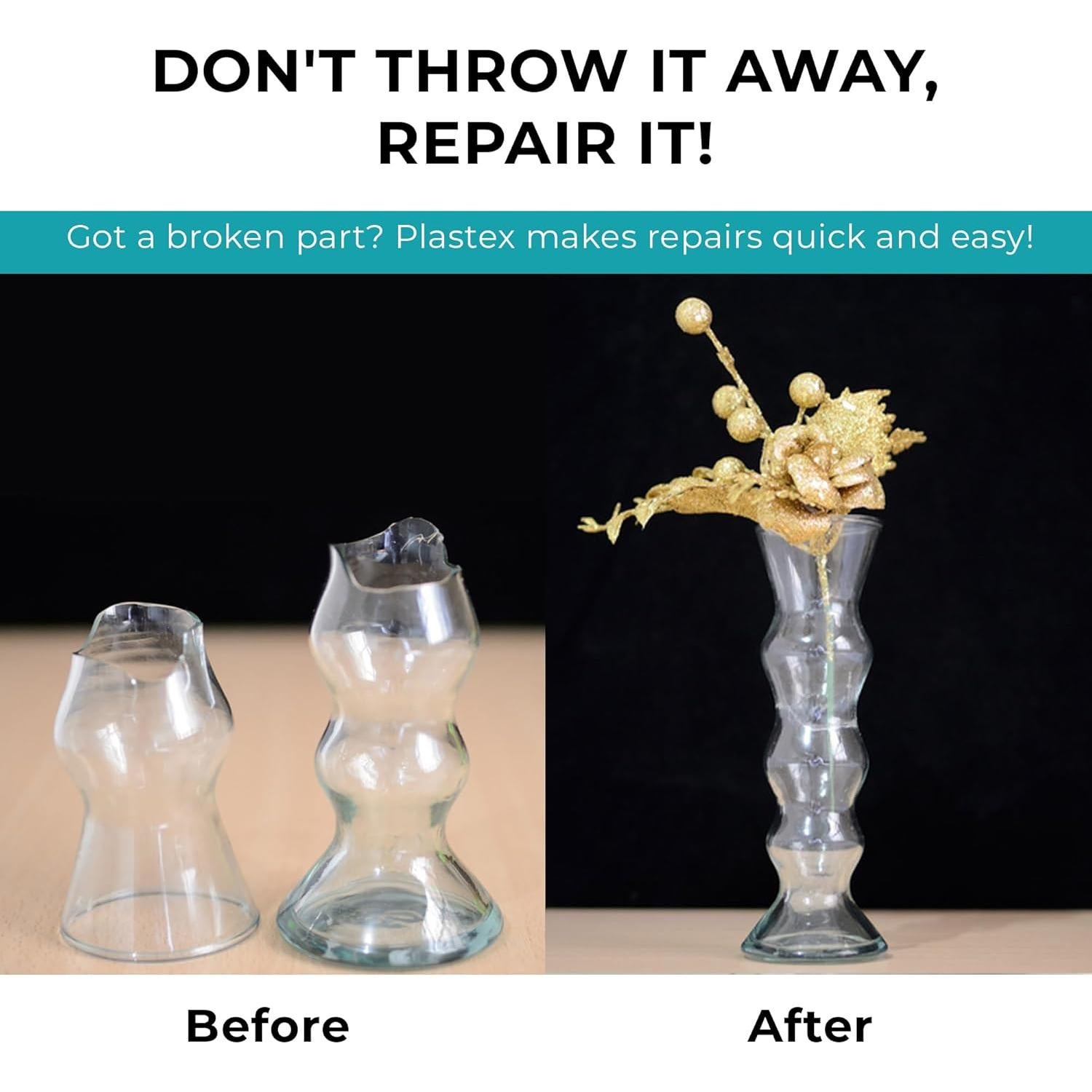 Kit de Reparación Plastex Pequeño - Plástico, Madera y Más