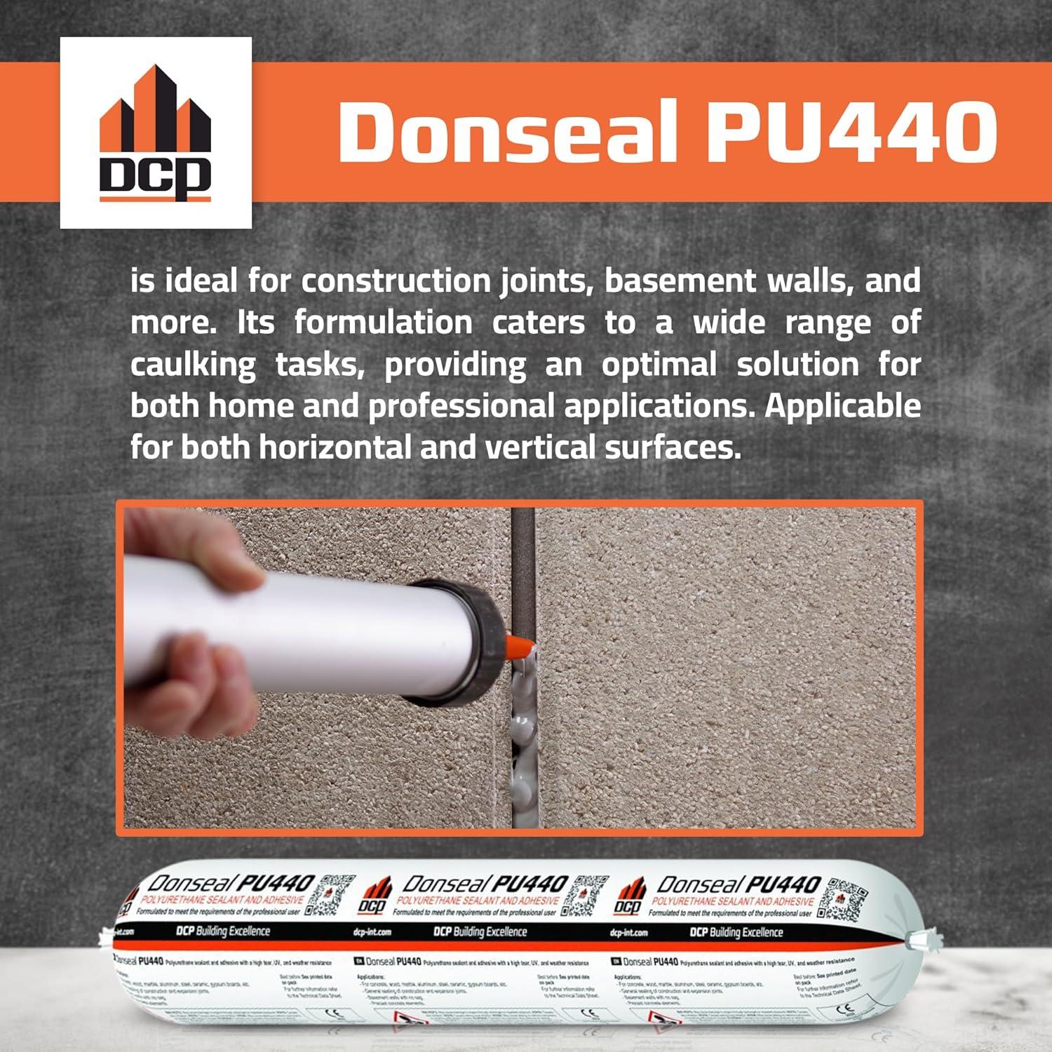 Sellador de Poliuretano DCP Donseal PU440 20 Paquetes 20 Boquillas