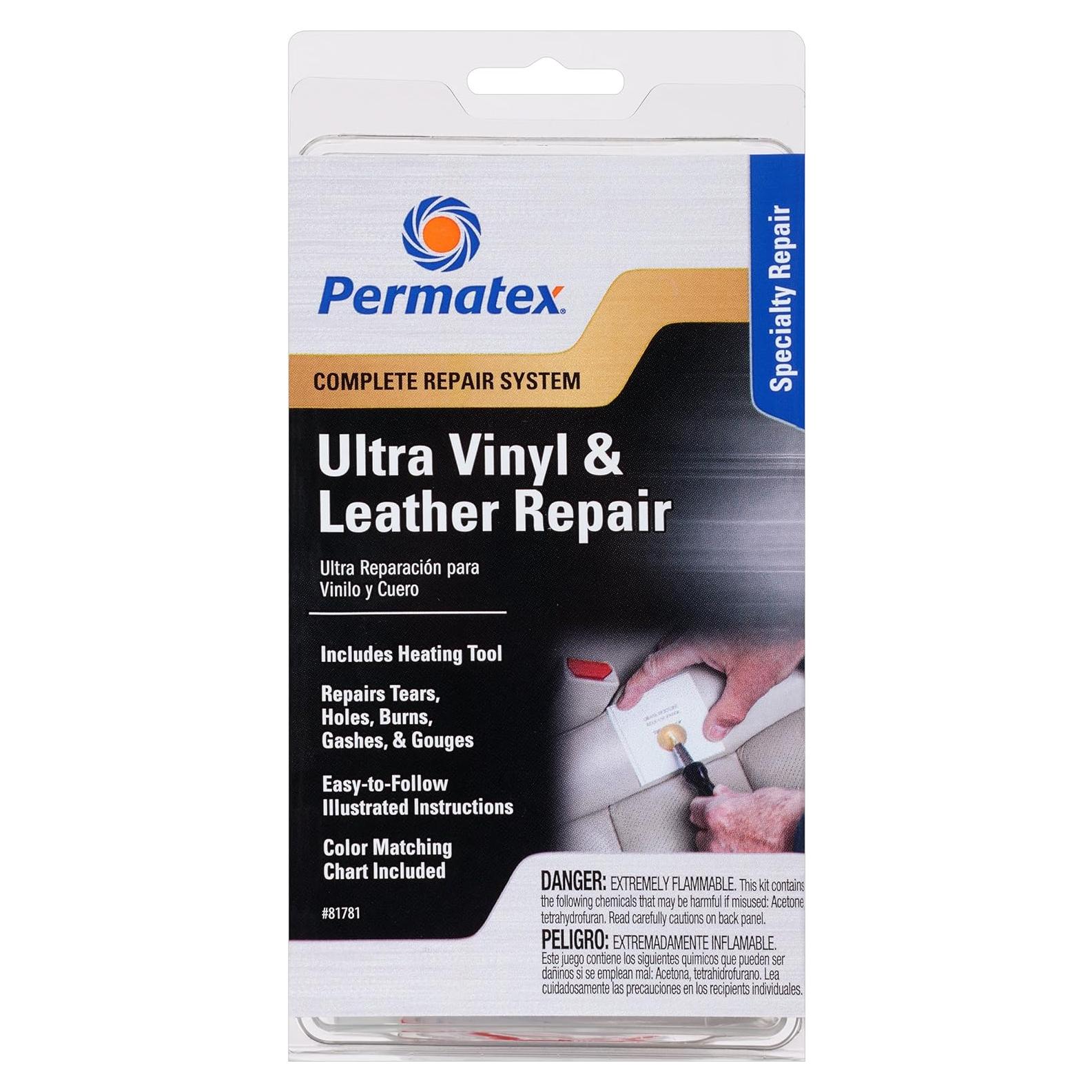 Kit de Reparación de Vinilo y Cuero Permatex 81781 Profesional
