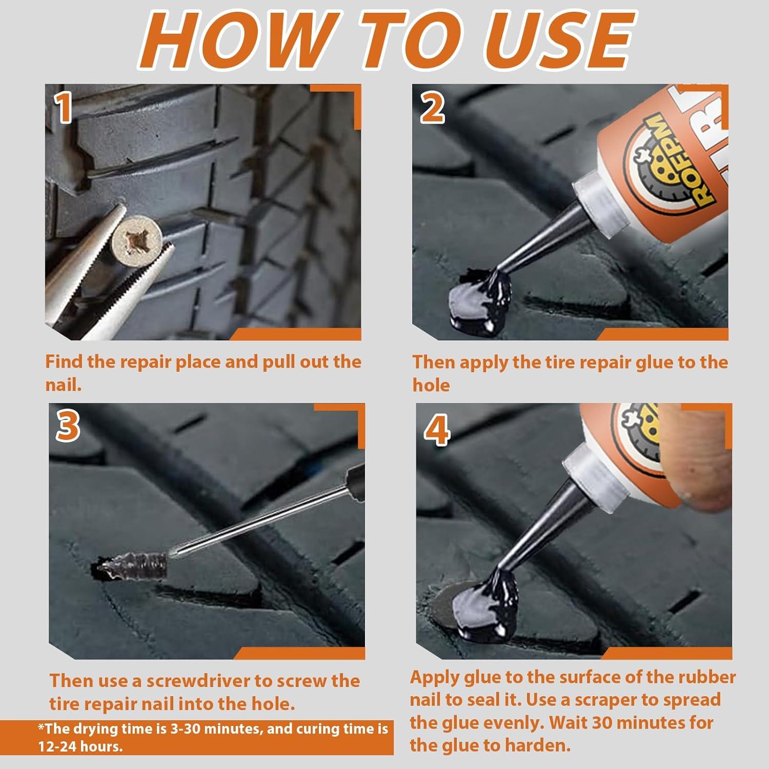 Kit de Pegamento para Neumáticos ROFPM TireGlue-A001 100 ml