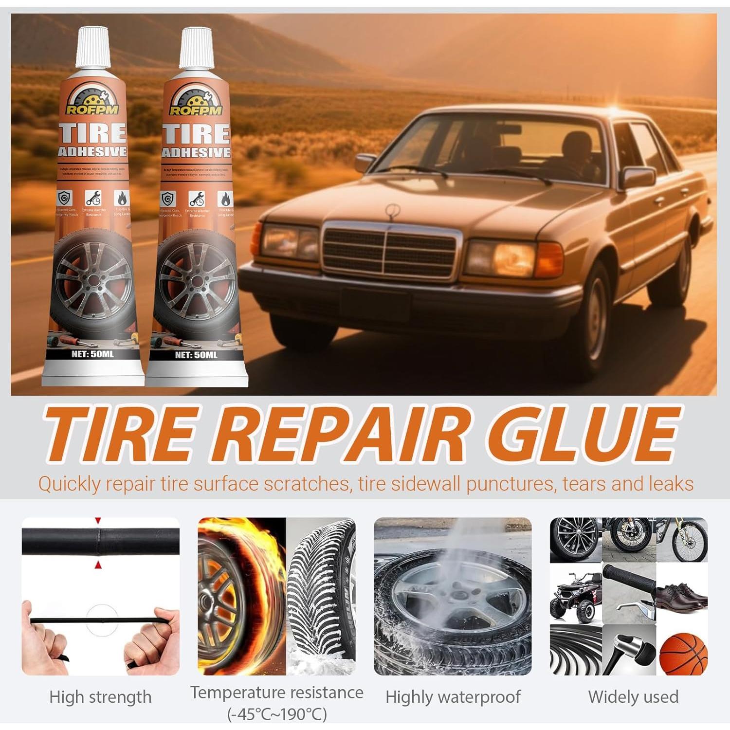 Kit de Pegamento para Neumáticos ROFPM TireGlue-A001 100 ml