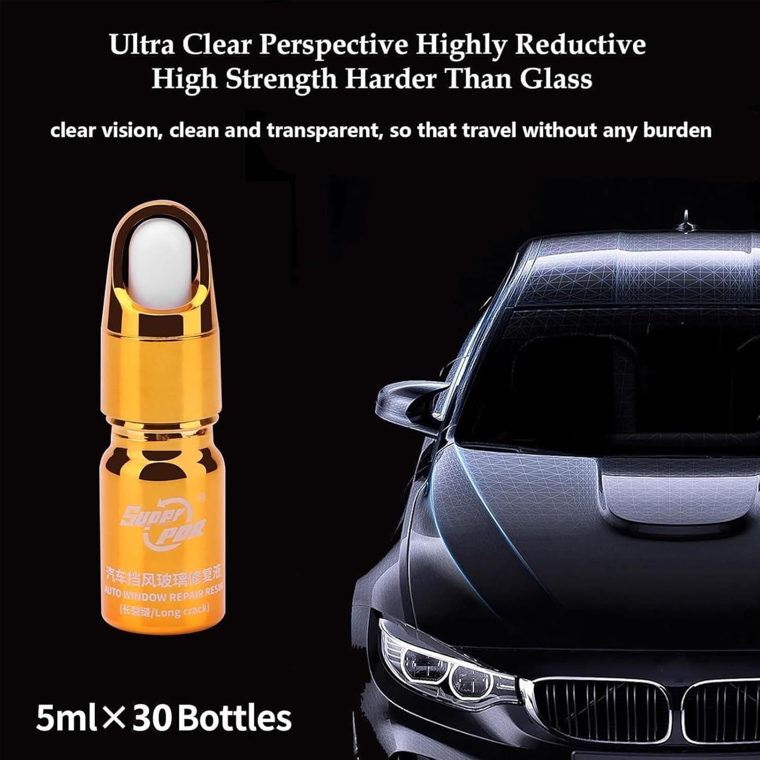 Kit de Reparación de Parabrisas Super PDR - 20 Botellas de Resina