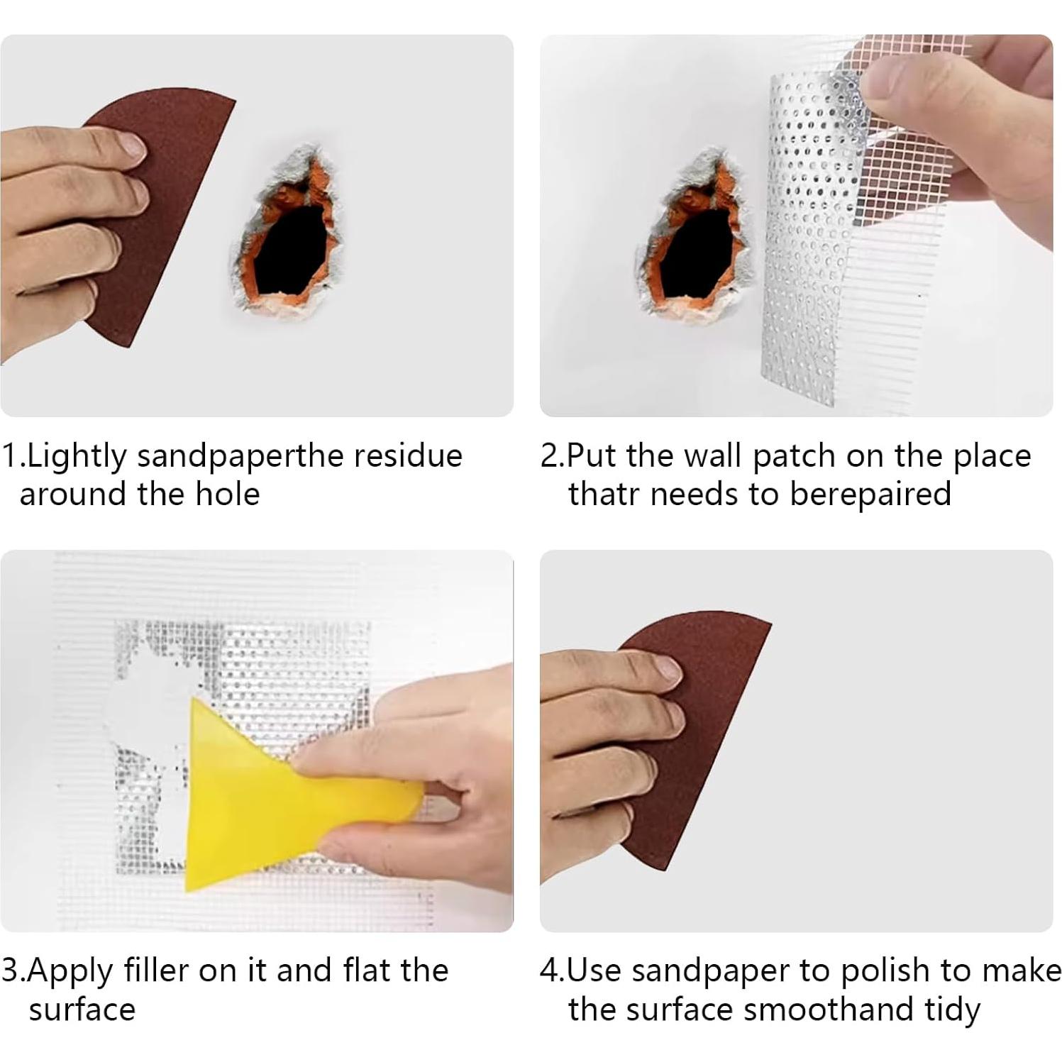 Kit de Reparación de Drywall Farady 13 Piezas Autoadhesivo