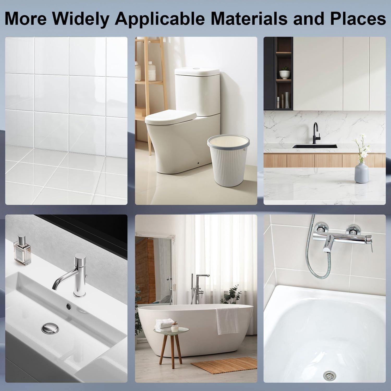 Kit de Reparación de Fregadero de Porcelana PEOGOHS 12.5x8cm