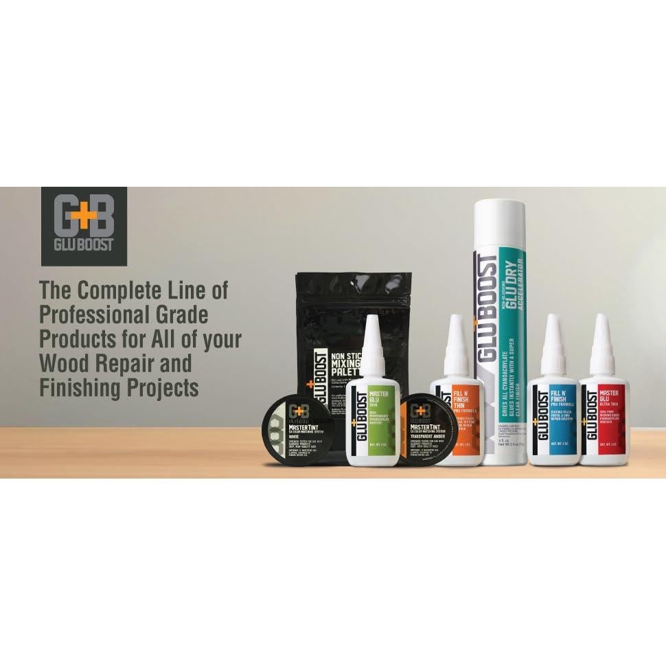 Relleno de Madera GluBoost Pro 2 oz - Flexible y Autonivelante