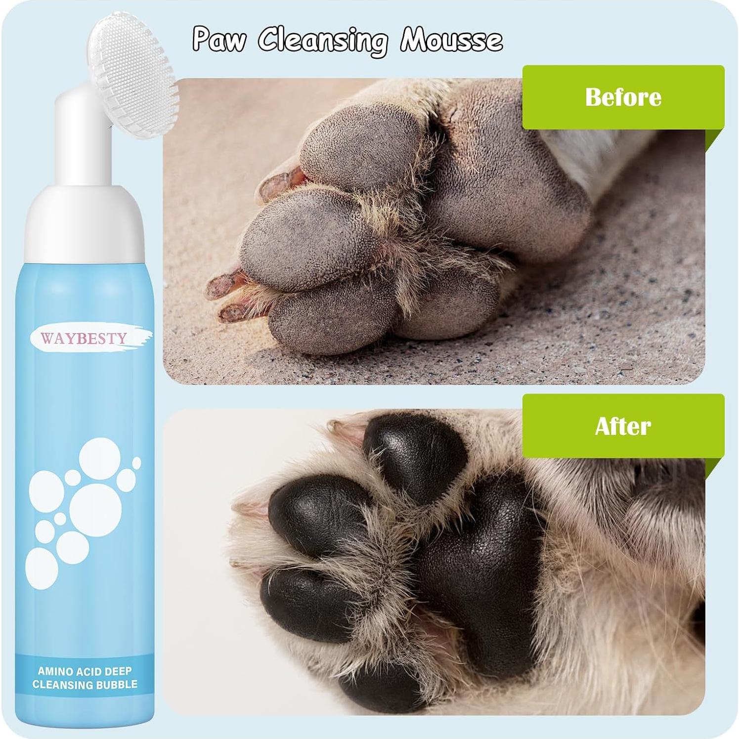 Kit de Cuidado de Patas para Perros Waybesty - Balsamo y Toalla