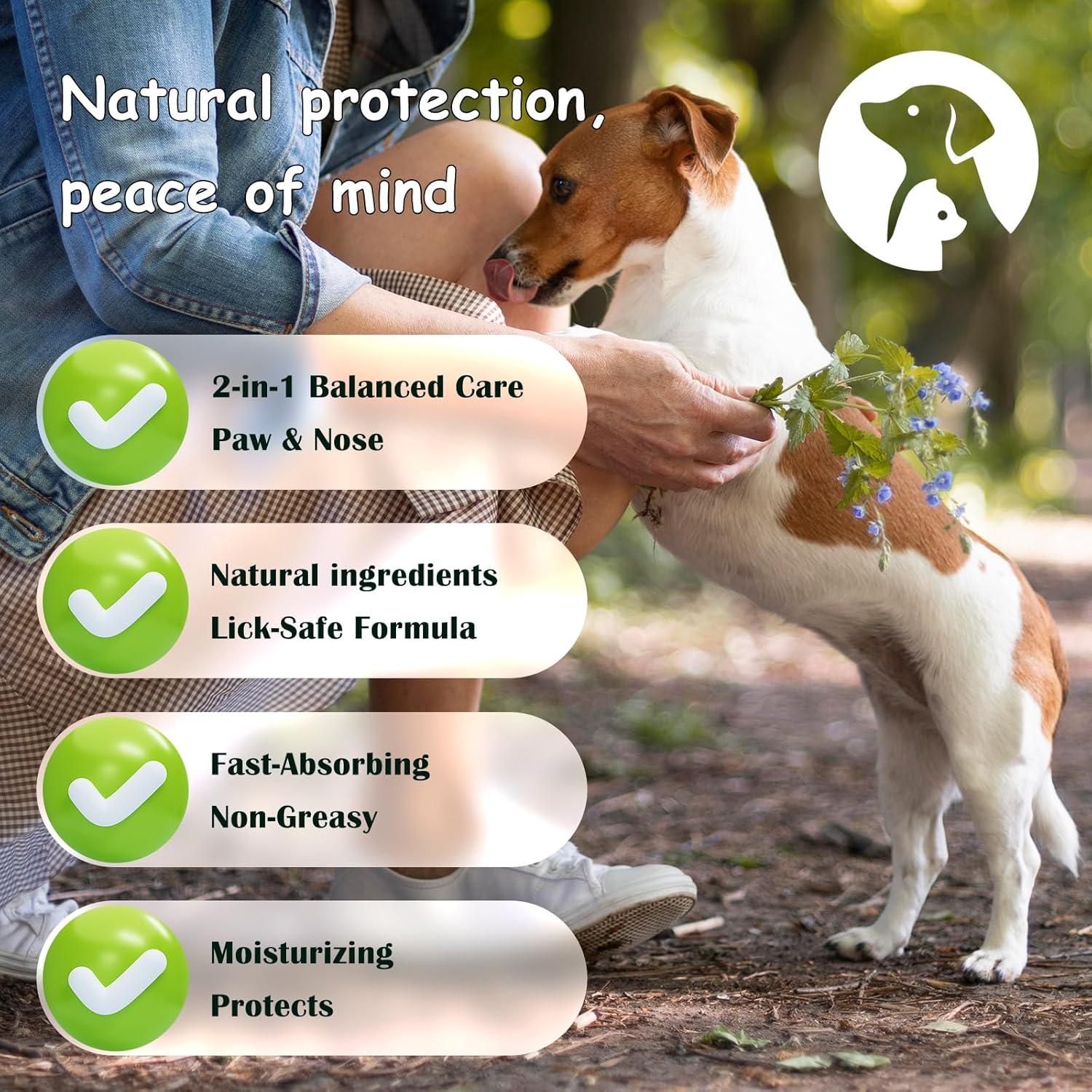 Kit de Cuidado de Patas para Perros Waybesty - Balsamo y Toalla