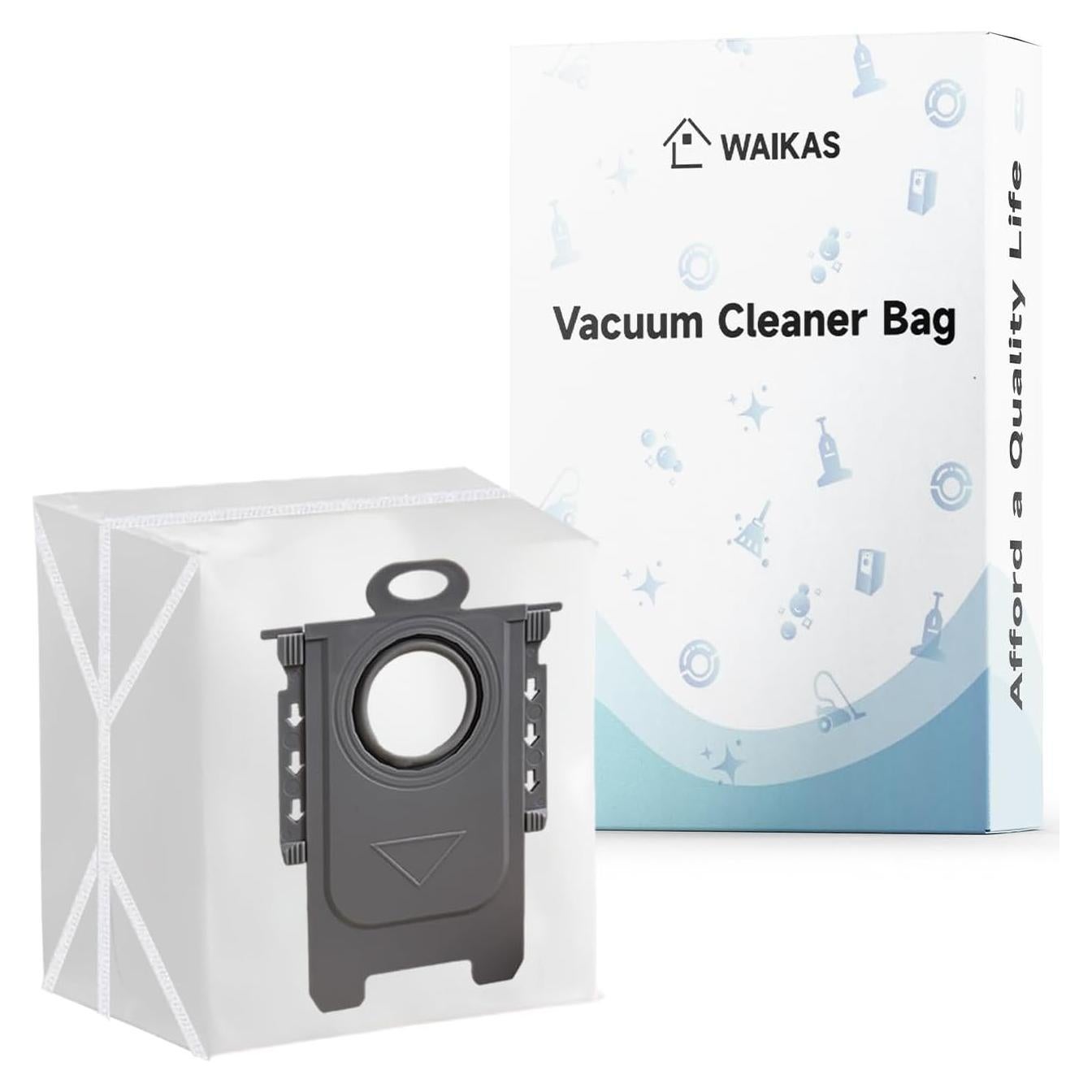 Paquete de 6 Bolsas de Vacío WAIKAS para Roborock Q5 Q7 Q8 Q10