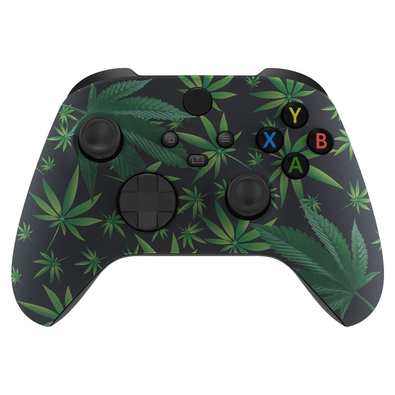Carcasa eXtremeRate Verde Weeds para Controlador Xbox Series X/S