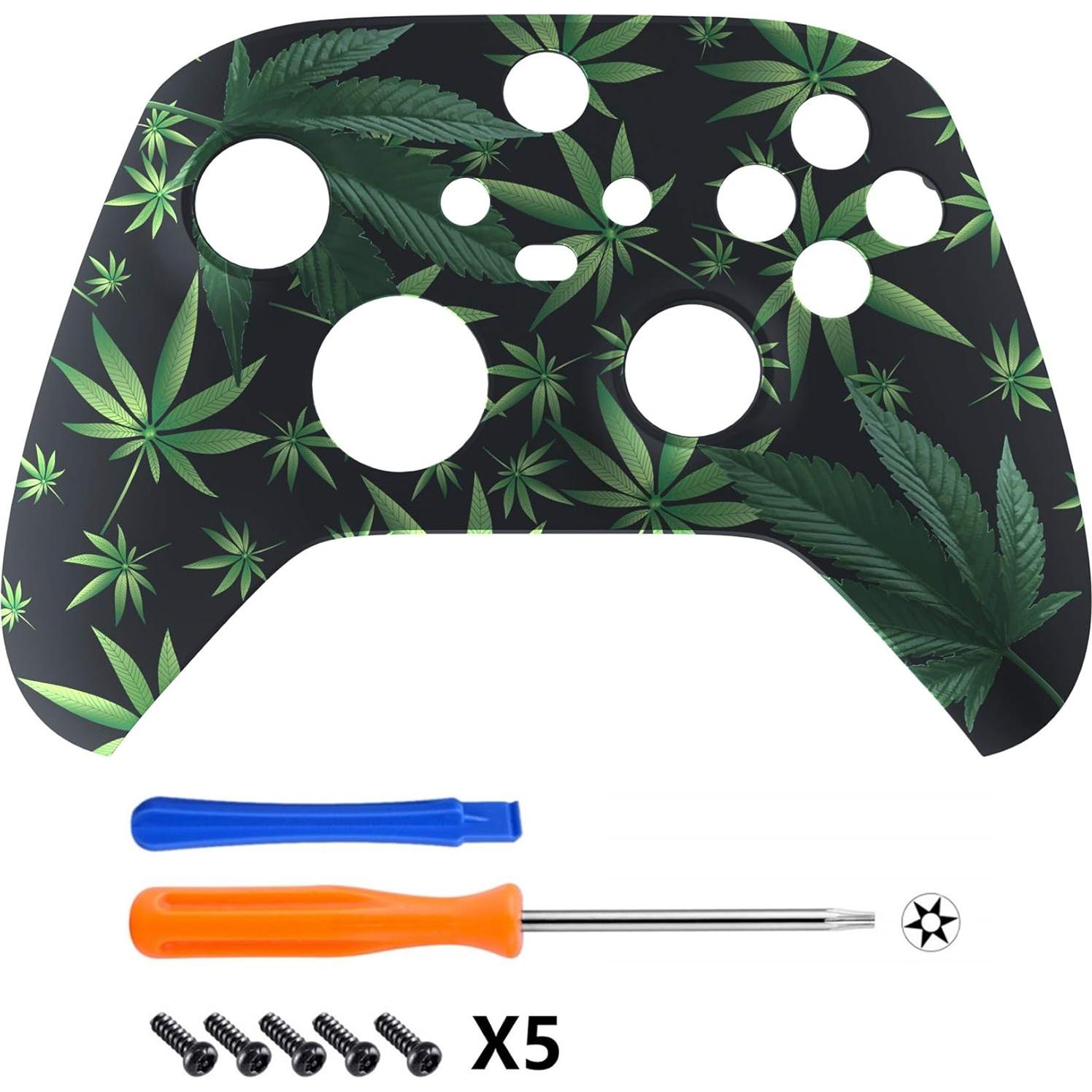 Carcasa eXtremeRate Verde Weeds para Controlador Xbox Series X/S