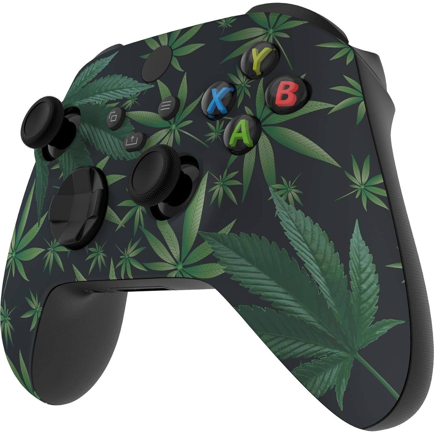 Carcasa eXtremeRate Verde Weeds para Controlador Xbox Series X/S