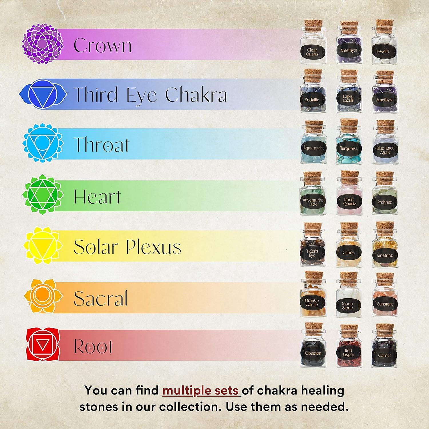 Juego de 50 Cristales Sanadores Nova Crystals - Kit Completo