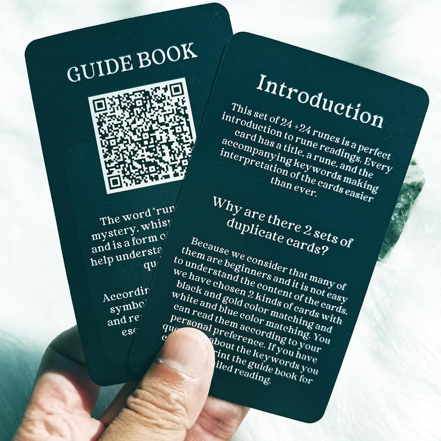 Cartas Oráculo de Runas Han Yu Bowen - Tarot Doble Color 24x2