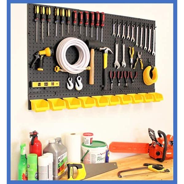 Paneles Perforados WallPeg 24"x16" - Kit de Almacenamiento (2) Unidades