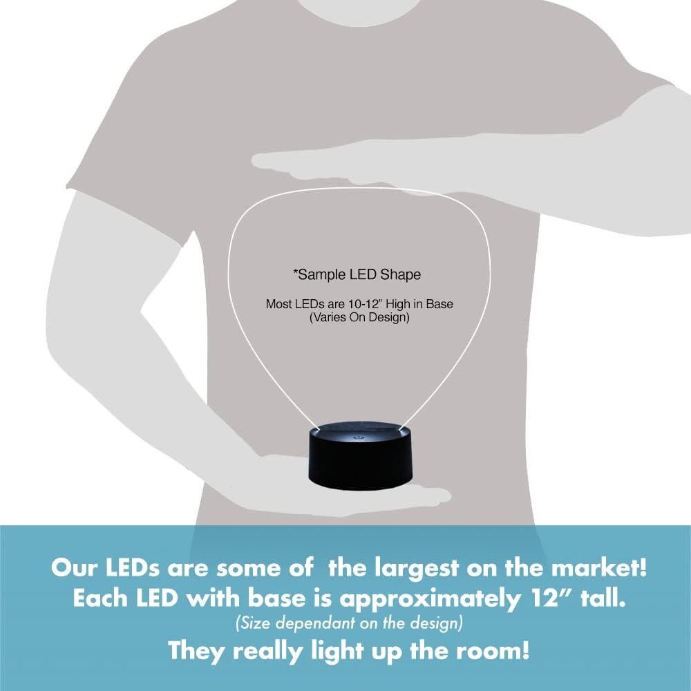 Luz Nocturna LED Personalizada - Control Remoto 16 Colores