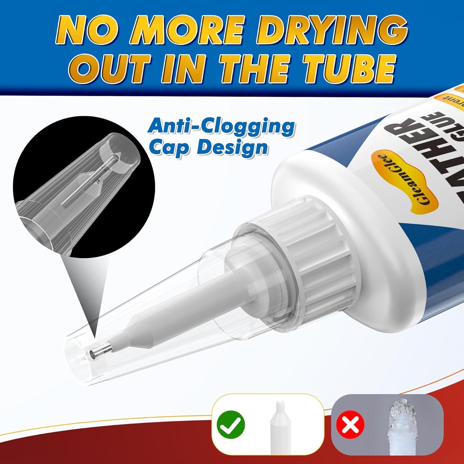 Pegamento para Cuero GleamGlee 35 g - Ultra Fuerte y Transparente