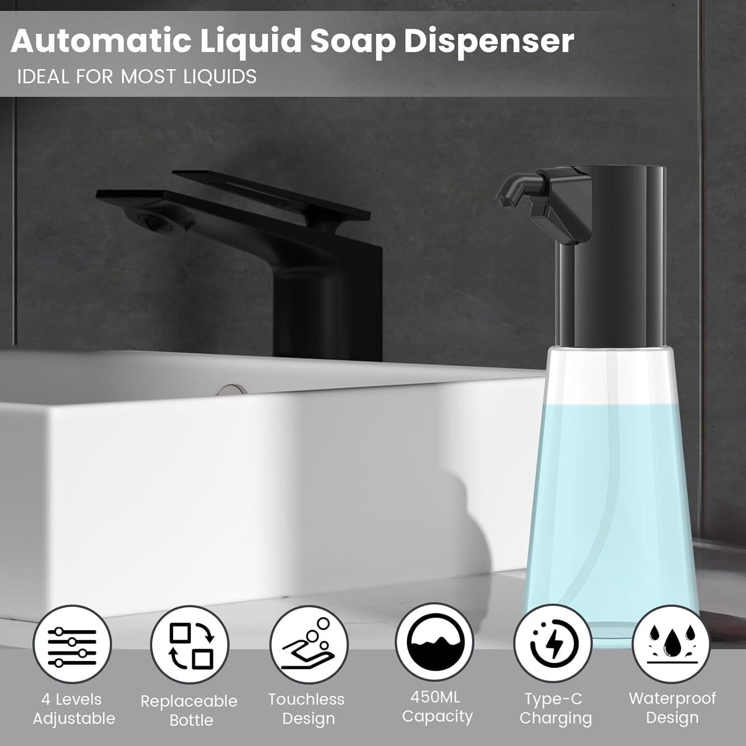 Dispensador Automático de Jabón Sin Contacto Invocar a los Elfos 450ml