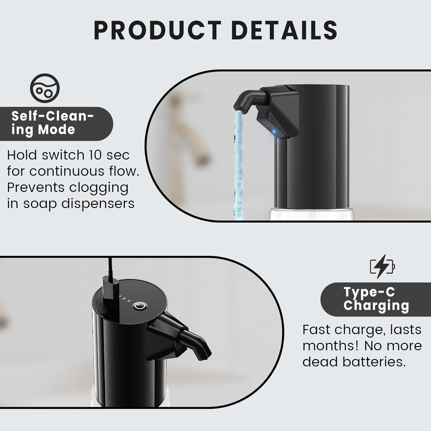 Dispensador Automático de Jabón Sin Contacto Invocar a los Elfos 450ml