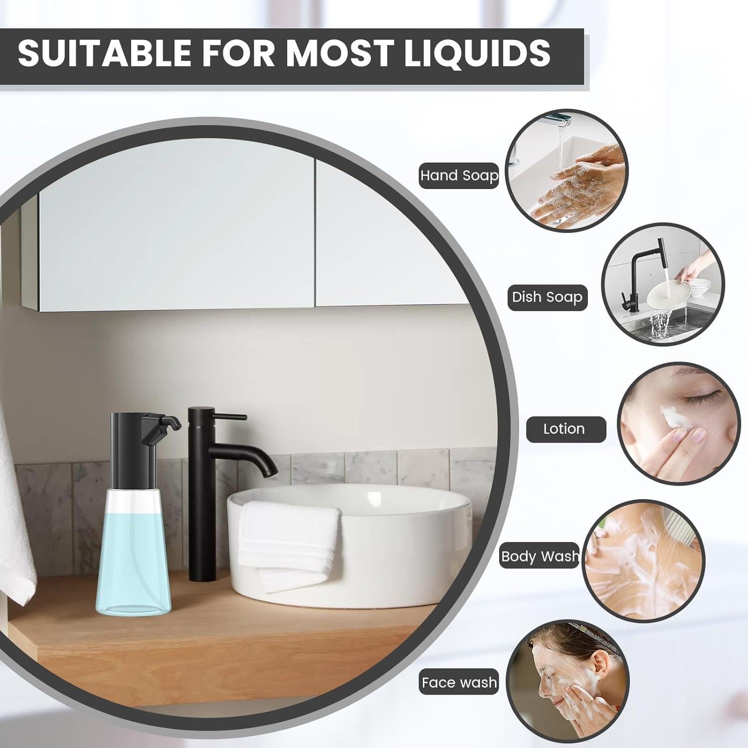 Dispensador Automático de Jabón Sin Contacto Invocar a los Elfos 450ml