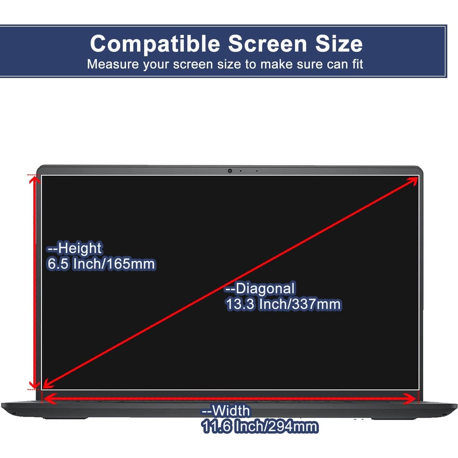 Paquete de 2 Protectores de Pantalla MUBUY-GOL 13.3" HD Anti-Rayones