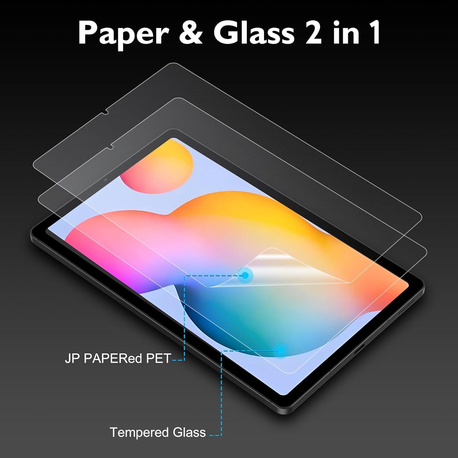 Protector de Pantalla Vidrio Templado Esanik para Galaxy Tab S6 Lite 10.4"