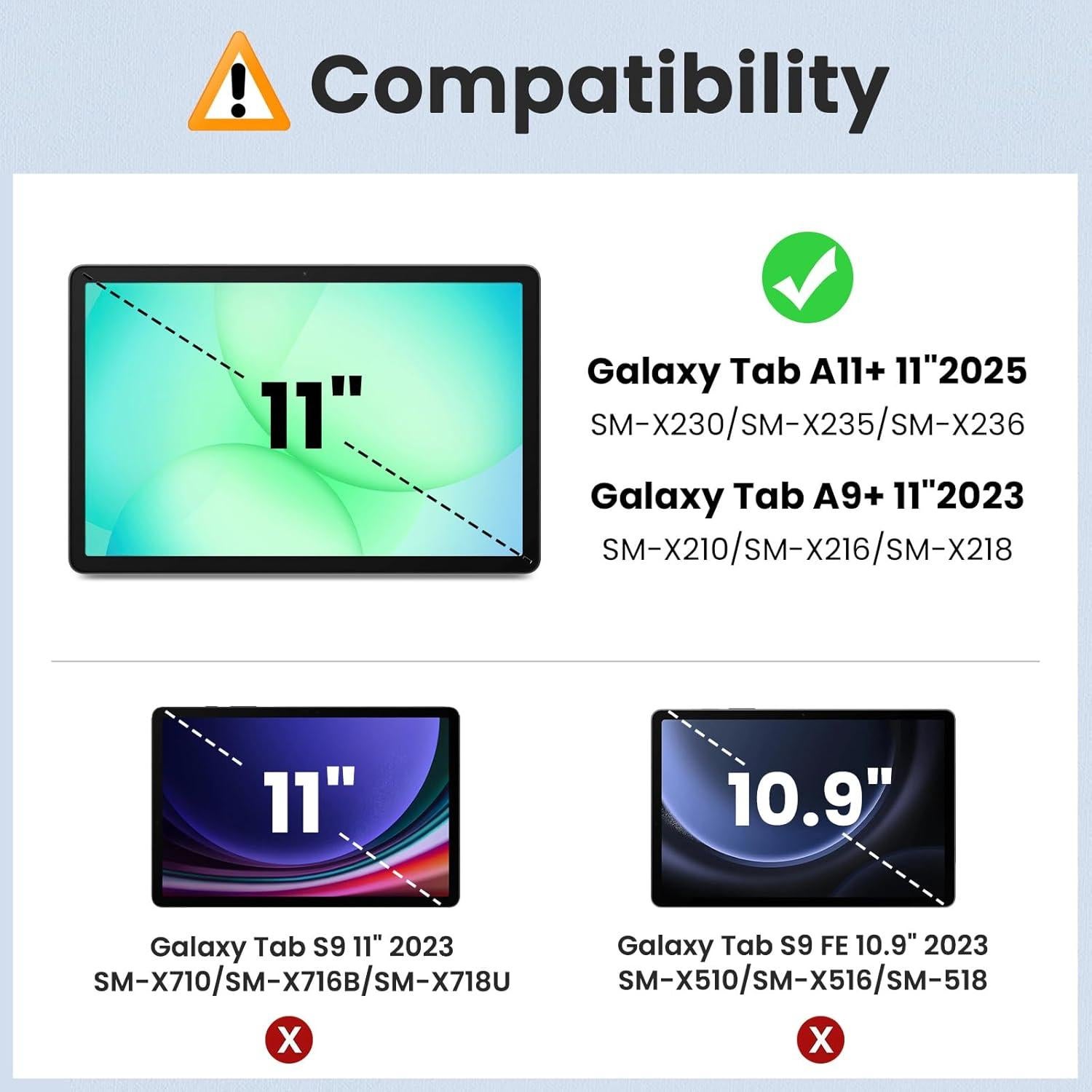 Protector de Pantalla MoKo 3 Paquete para Samsung Tab A11+ 11"