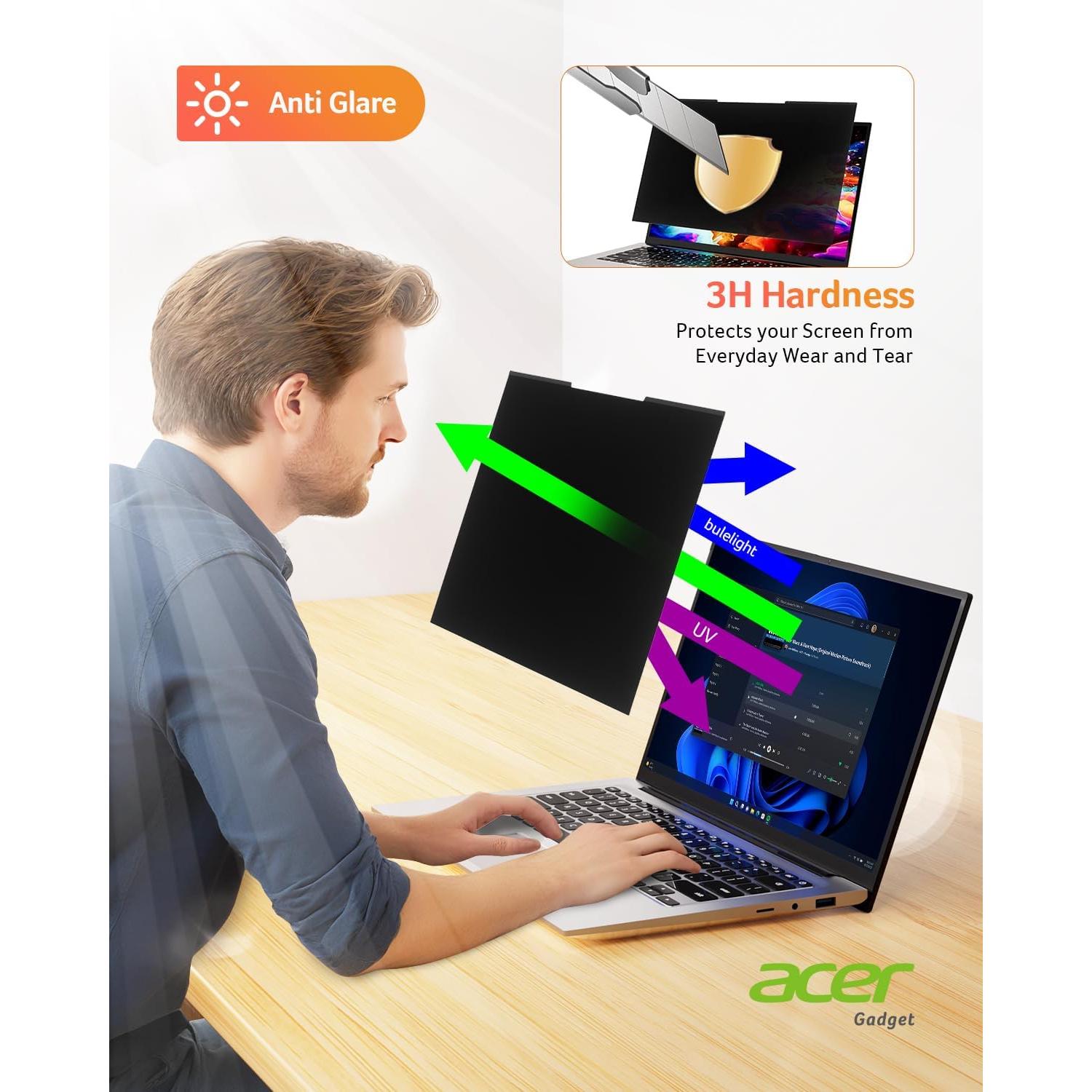 Filtro de Privacidad Magnético Acer 14" 16:9 Antirreflejo