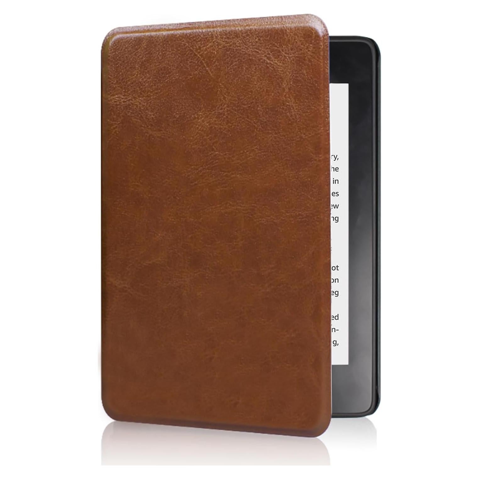 Funda SCSVPN para Kindle 6" (10ª Generación) Cuero Marrón