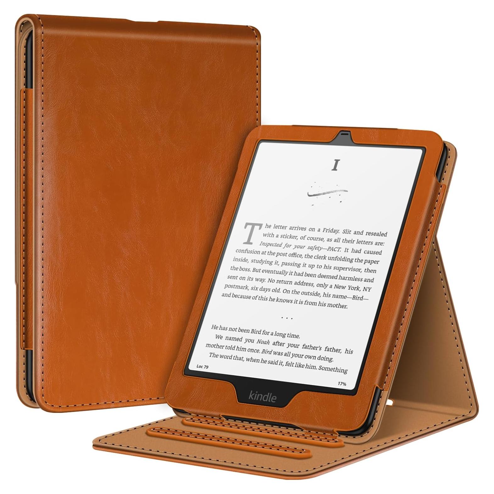 Funda Fintie para Kindle Paperwhite 7" 12ª/11ª Gen 2024/2021 - Marrón