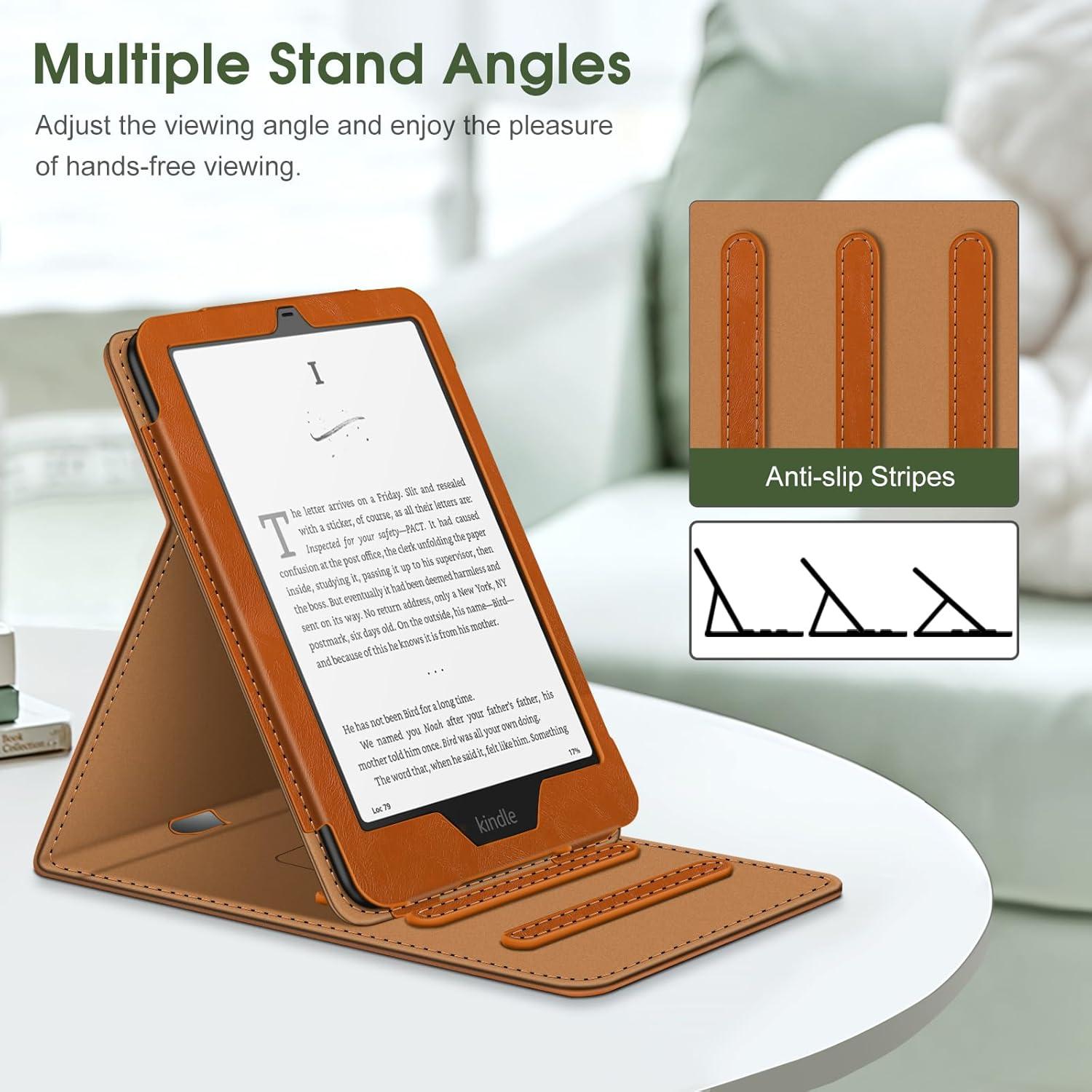 Funda Fintie para Kindle Paperwhite 7" 12ª/11ª Gen 2024/2021 - Marrón