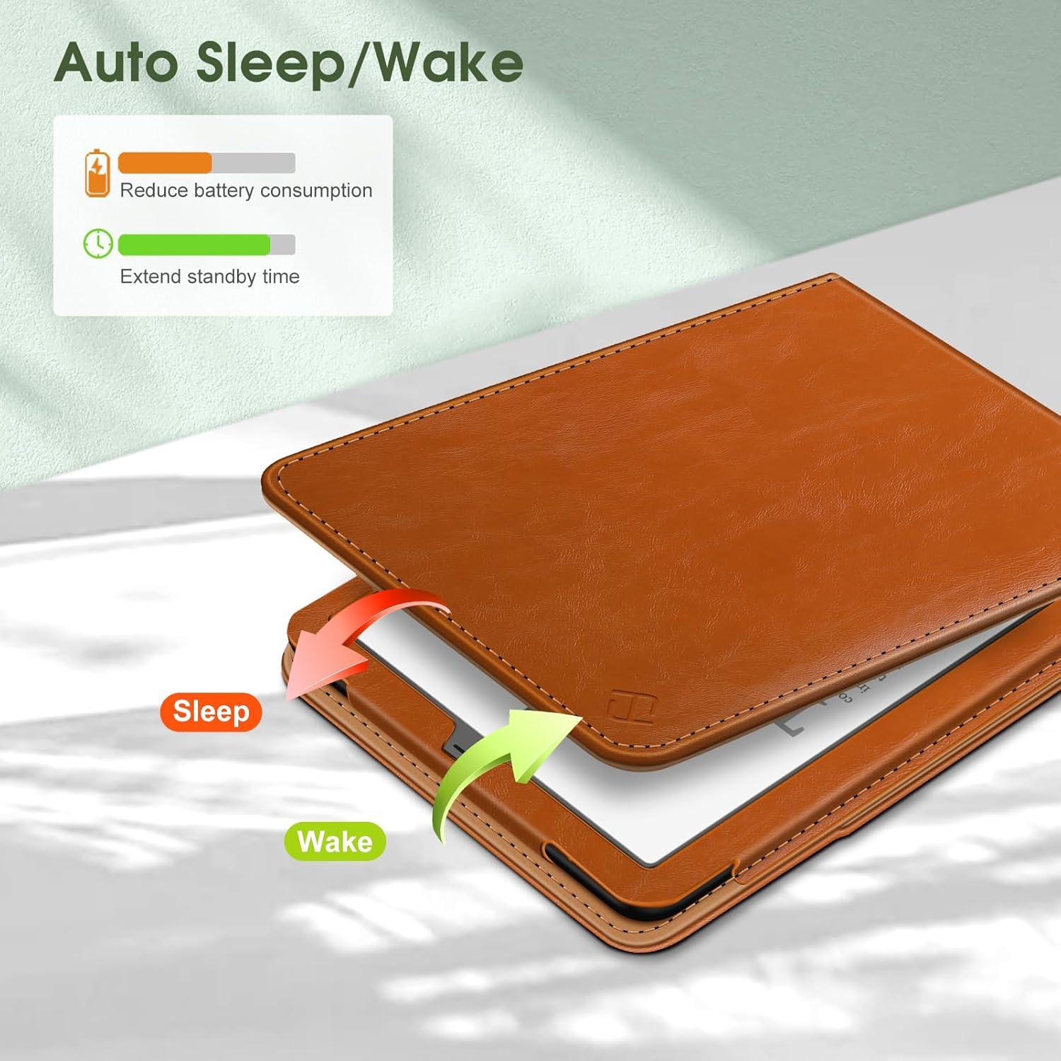 Funda Fintie para Kindle Paperwhite 7" 12ª/11ª Gen 2024/2021 - Marrón