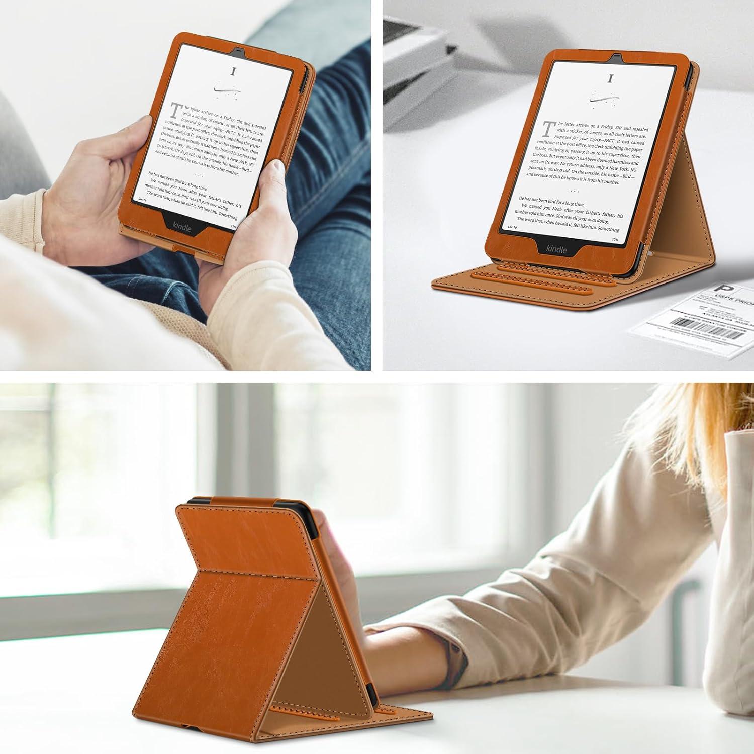 Funda Fintie para Kindle Paperwhite 7" 12ª/11ª Gen 2024/2021 - Marrón