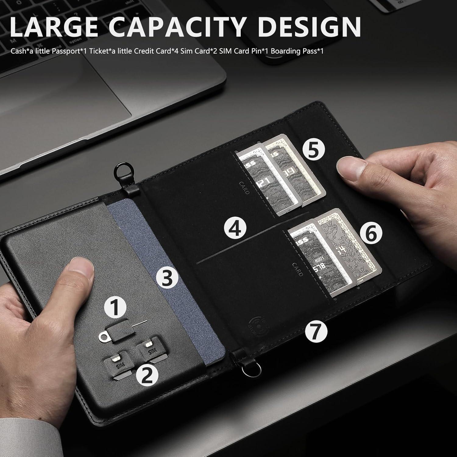 Portapasaportes RFID P TRAVEL DESIGN Slim 10.5x14cm Unisex