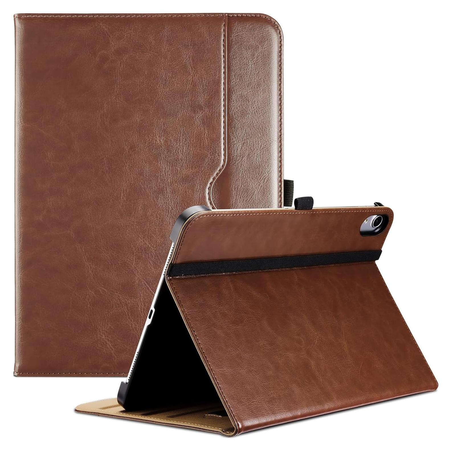 Funda ProCase para iPad 11"/10.9" 2025/2022 - Cuero Marrón